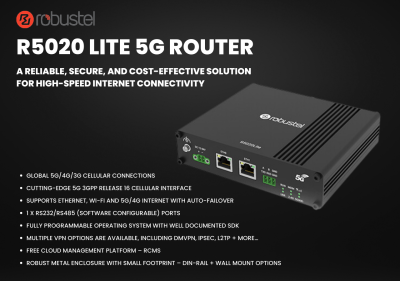 Introducing the R5020 Lite 5G Router from Robustel